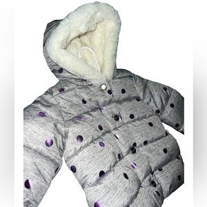 NWT🏷️ DKNY Baby Girls Puffer Jacket, Size 12M